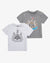 Baby 2 Pack T-Shirts - Grey