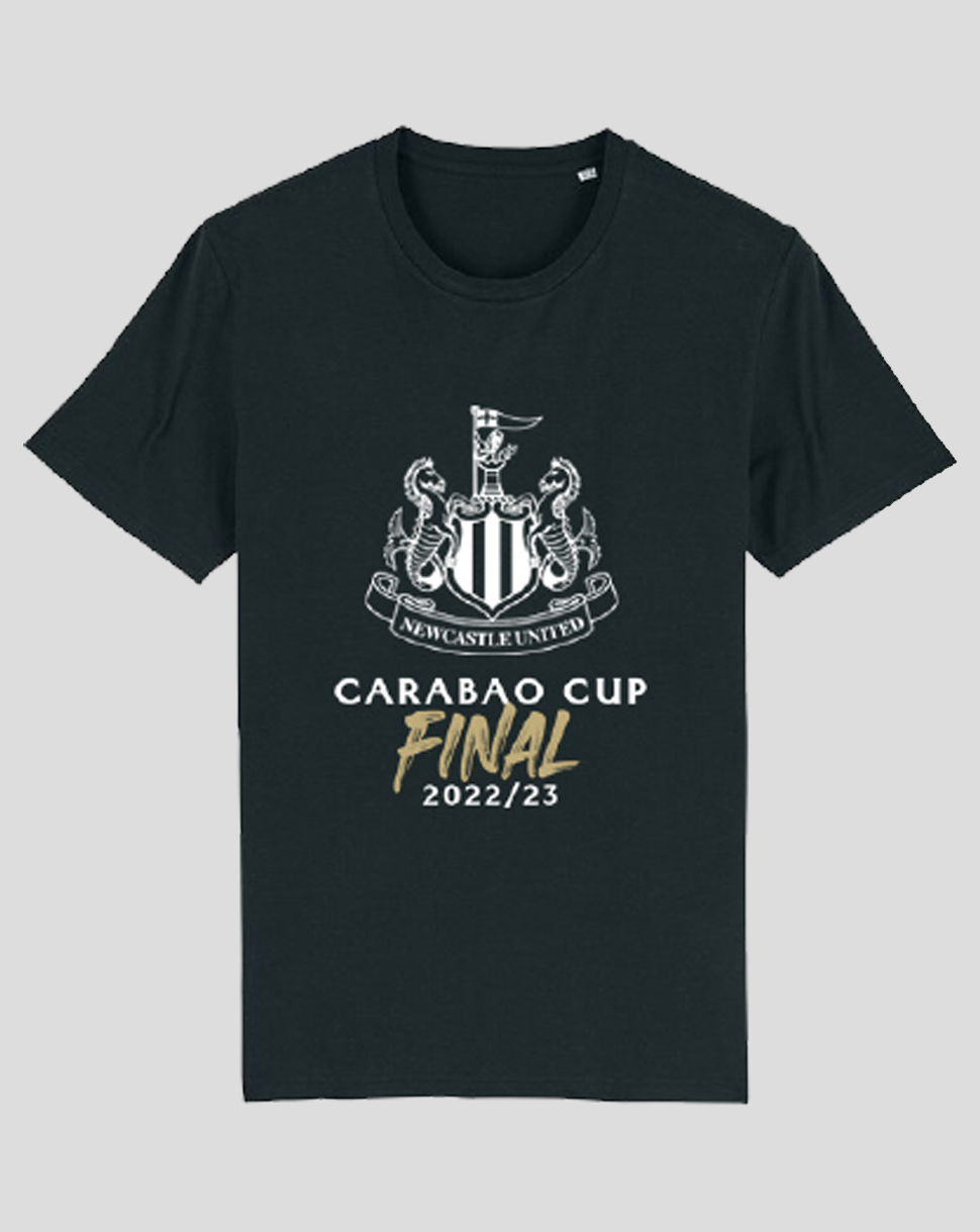 Junior Newcastle Carabao Cup Final T-Shirt - Black