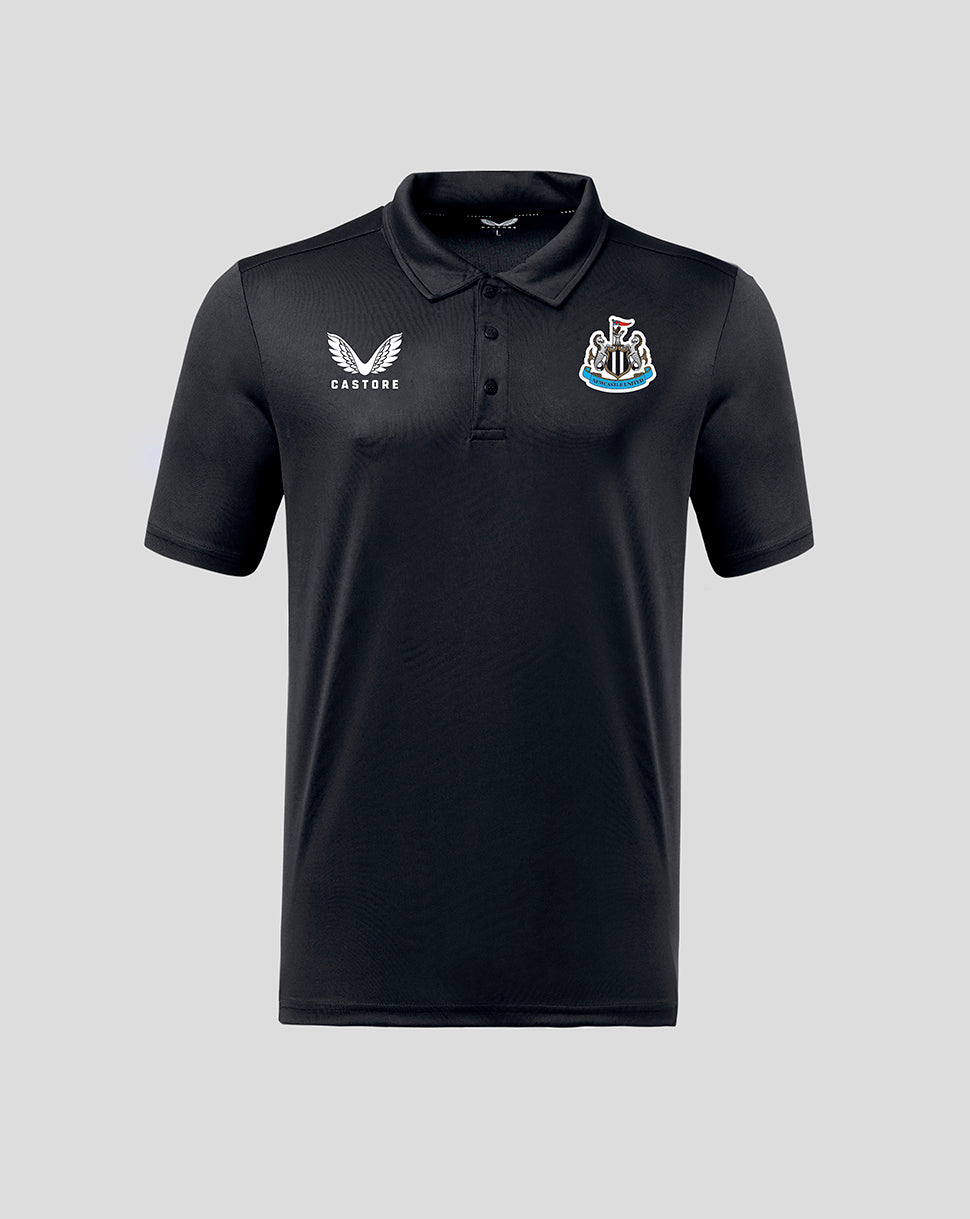 Black Newcastle United training polo shirt