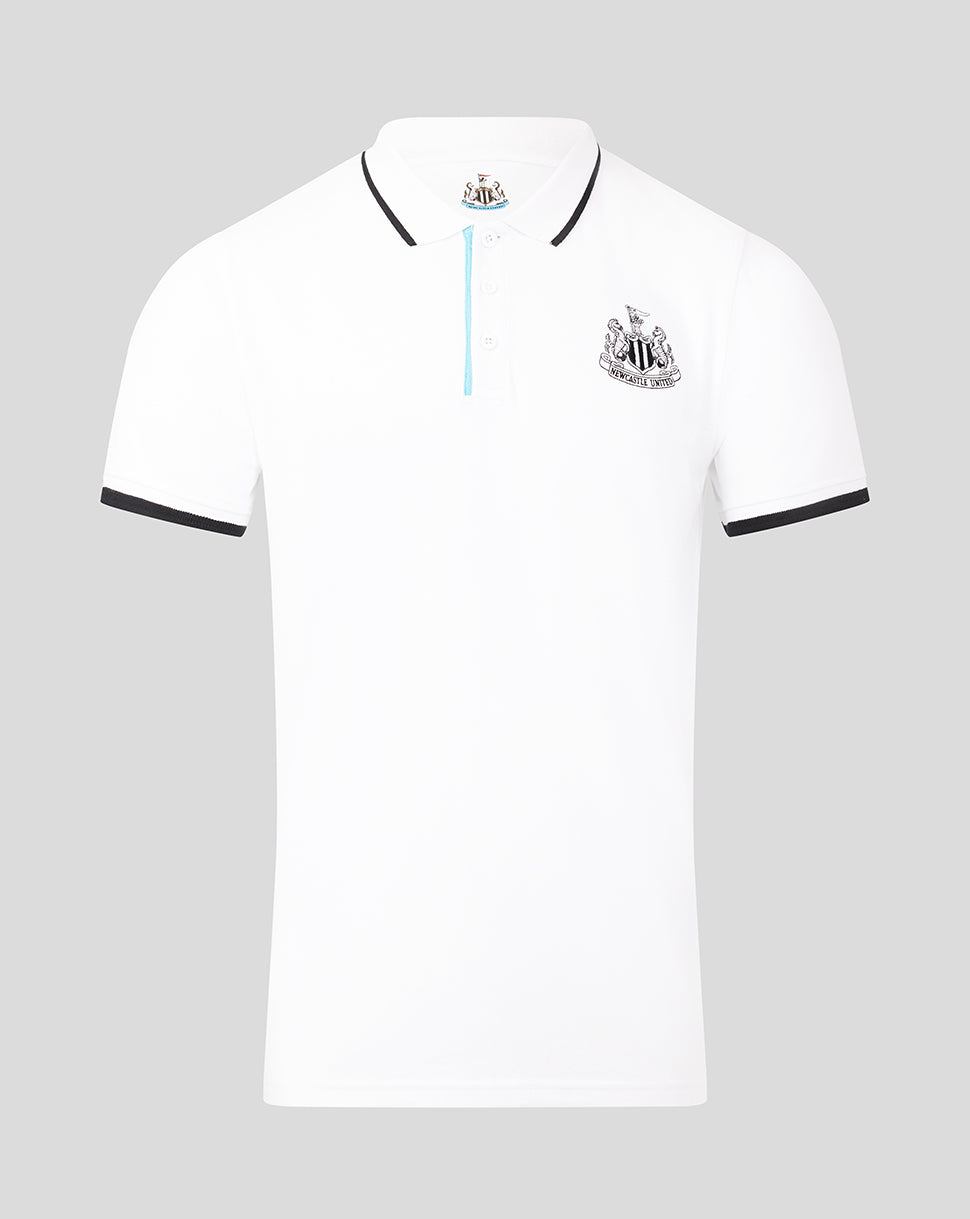 White Newcastle heritage polo shirt