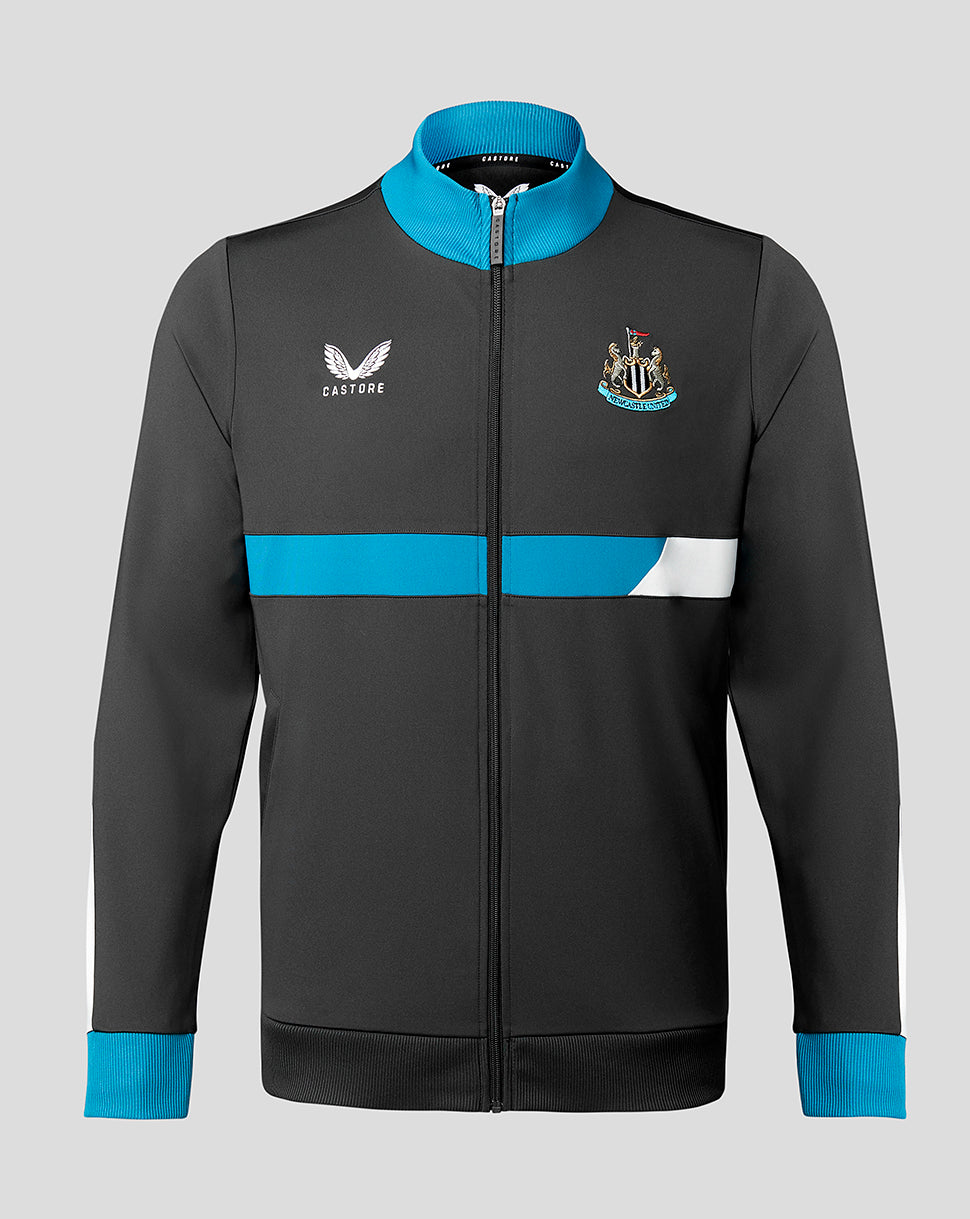 Black and blue Newcastle anniversary track jacket