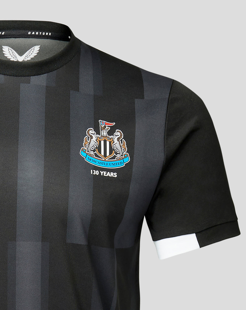 Black and grey Newcastle United anniversary t-shirt