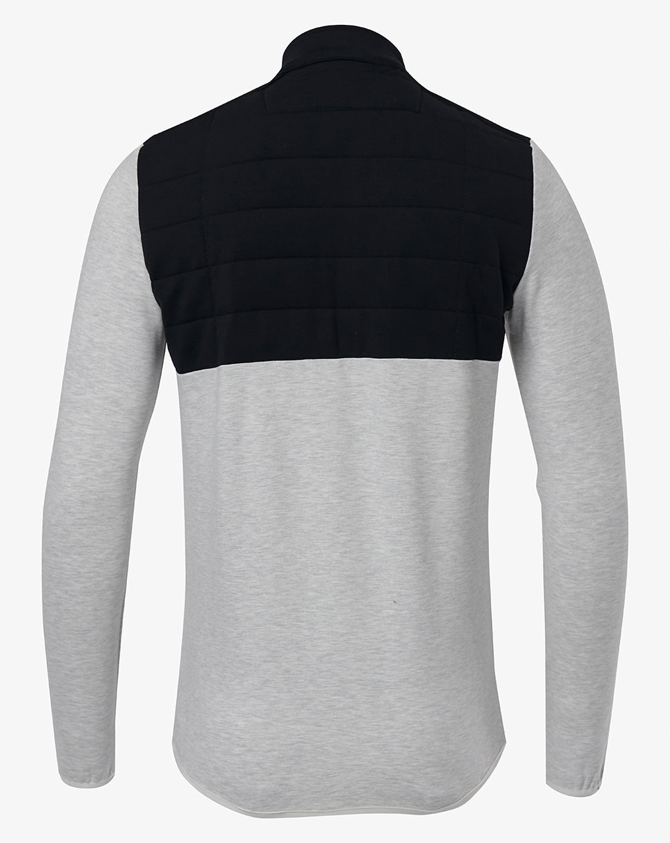 Hybrid Quilted Fleece Jacket - Grey/Black